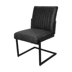 HSM Eetkamer Stoel Texas - Leder - Grafiet -Woonmeubelwinkel 81021343 0200