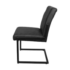 HSM Eetkamer Stoel Texas - Leder - Grafiet -Woonmeubelwinkel 81021343 0300
