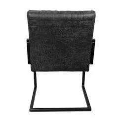 HSM Eetkamer Stoel Texas - Leder - Grafiet -Woonmeubelwinkel 81021343 0400