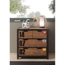 Vipack Commode Alex - Bruin - 86x42x83 Cm -Woonmeubelwinkel 81022000 0300