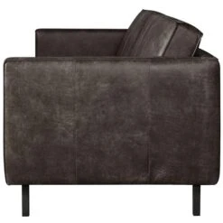 Bank Ferro 3,5-zits - Leer - Zwart -Woonmeubelwinkel 81023414 0300