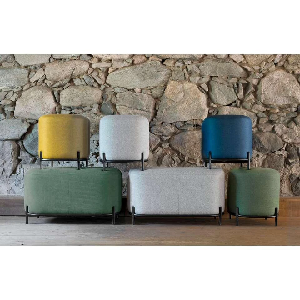 Tenzo Poef Harry - Groen - 46x42x42 Cm 5 Tenzo Poef Harry - Groen - 46x42x42 Cm - Afbeelding 3