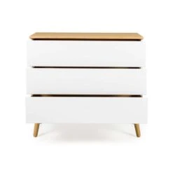 Tenzo Ladekast Dot 3 Lades - Wit/eiken - 79x90x43 Cm 8 Tenzo Ladekast Dot 3 Lades - Wit/eiken - 79x90x43 Cm -Woonmeubelwinkel 81023914 0800