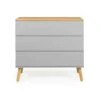 Tenzo Ladekast Dot 3 Lades - Grijs/eiken - 79x90x43 Cm 1 Tenzo Ladekast Dot 3 Lades - Grijs/eiken - 79x90x43 Cm -Woonmeubelwinkel 81023915