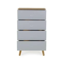 Tenzo Ladekast Dot 4 Lades - Grijs/eiken - 98x55x43 Cm 8 Tenzo Ladekast Dot 4 Lades - Grijs/eiken - 98x55x43 Cm -Woonmeubelwinkel 81023918 0500