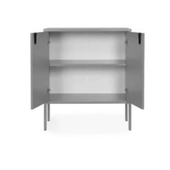 Tenzo Wandkast Uno 2-deurs - Grijs - 89x76x40 Cm -Woonmeubelwinkel 81024004 0700