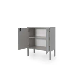 Tenzo Wandkast Uno 2-deurs - Grijs - 89x76x40 Cm -Woonmeubelwinkel 81024004 1000