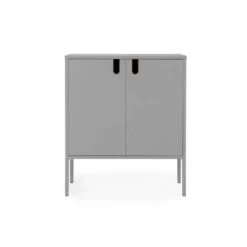 Tenzo Wandkast Uno 2-deurs - Grijs - 89x76x40 Cm
