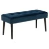 Bankje Gaby - Fluweel - Donkerblauw - 45x95x38 Cm 1 Bankje Gaby - Fluweel - Donkerblauw - 45x95x38 Cm -Woonmeubelwinkel 81026452