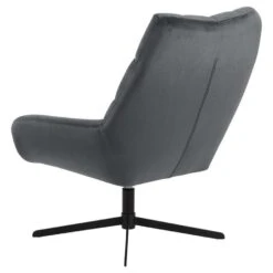 Fauteuil Devin - Stof - Donkergrijs -Woonmeubelwinkel 81027693 0300