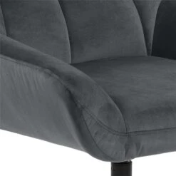 Fauteuil Devin - Stof - Donkergrijs -Woonmeubelwinkel 81027693 0400