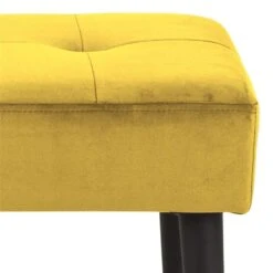 Bankje Gaby - Stof Vic - Geel - 45x95x38 Cm -Woonmeubelwinkel 81027707 0400