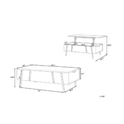 Beliani Salontafel BLACKPOOL - Lichte Houtkleur Spaanplaat -Woonmeubelwinkel 86e4d368010149cb94f76ee3b1f2e2d8