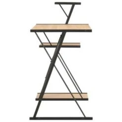 VidaXL Bureau Met Schap 116x50x93 Cm Zwart En Eikenkleurig -Woonmeubelwinkel 874af4cc34ac4cb7806cde3042348520