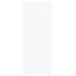 VidaXL Ladeblok Verrijdbaar 28x41x109 Cm Metaal Wit 8 VidaXL Ladeblok Verrijdbaar 28x41x109 Cm Metaal Wit -Woonmeubelwinkel 8ad0ca49659441c191f58b9ec5576234