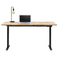 Bureau Homeworx Zit/sta Handmatig Verstelbaar – Mangohout/zwart - 75/118x160x80 Cm 8 Bureau Homeworx Zit/sta Handmatig Verstelbaar – Mangohout/zwart - 75/118x160x80 Cm -Woonmeubelwinkel 90103601 0140