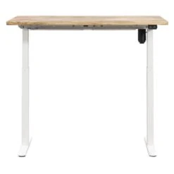 Bureau Homeworx Zit/sta Elektrisch Verstelbaar – Mangohout/wit - 75/118x120x70 Cm 9 Bureau Homeworx Zit/sta Elektrisch Verstelbaar – Mangohout/wit - 75/118x120x70 Cm -Woonmeubelwinkel 90103620 0101