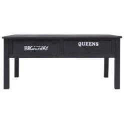 VidaXL Salontafel 100x50x45 Cm Hout Zwart -Woonmeubelwinkel 91a51b8630cf43e9a02d759752c0c4db