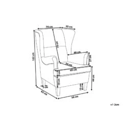 Beliani Oorfauteuil ABSON - Geel Polyester -Woonmeubelwinkel 934a5aa004434d3885f12666fc305aab 2