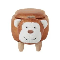 Beliani Dierenhocker MONKEY - Bruin Kunstleer -Woonmeubelwinkel 95ce3f5faff94e3aa4f528bda64d58c8