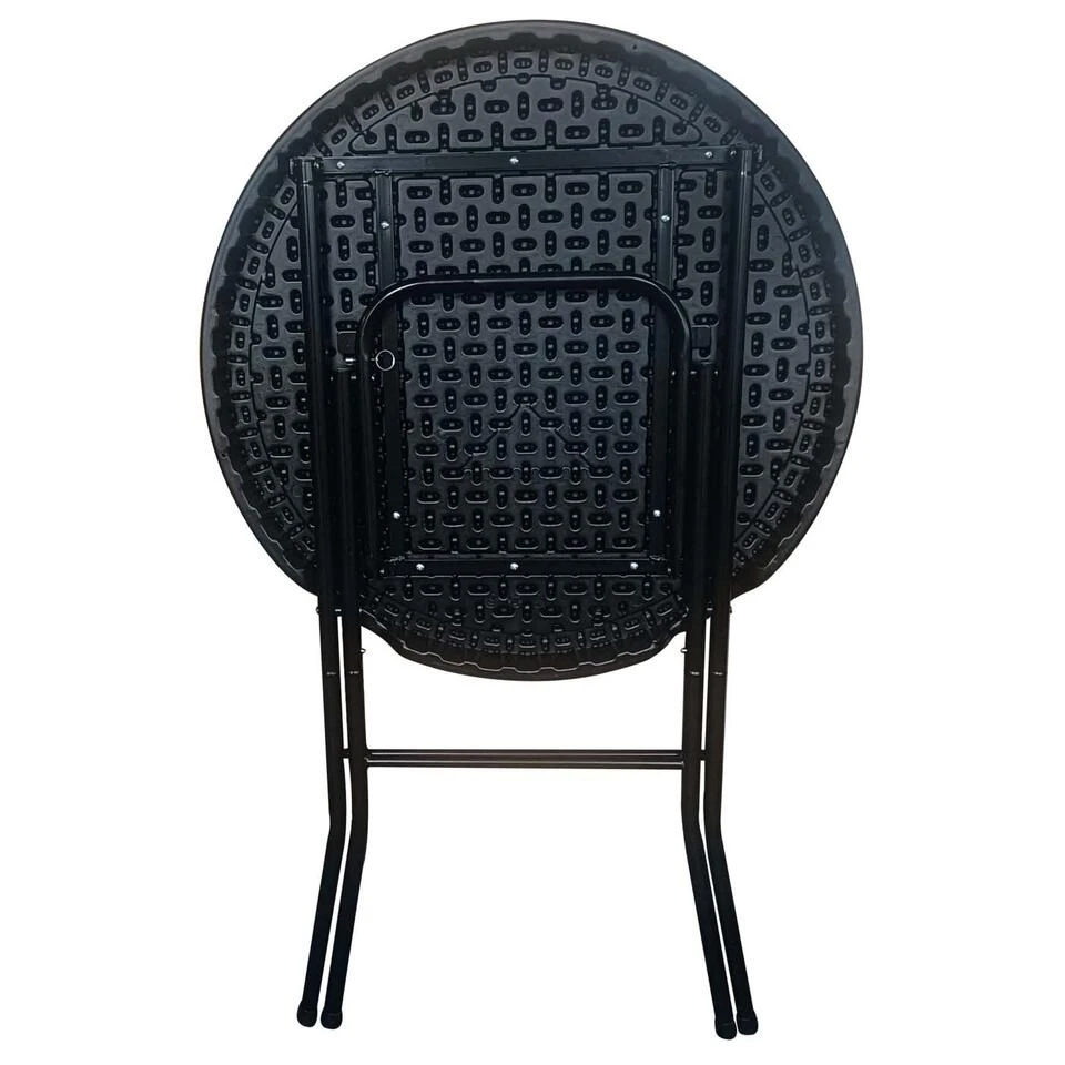 Giga Meubel Statafel Zwart - Ø80cm - Inklapbaar - Statafel Piper 6 Giga Meubel Statafel Zwart - Ø80cm - Inklapbaar - Statafel Piper - Afbeelding 4