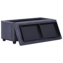 VidaXL Opberghocker 87,5 Cm Kunstsuède Grijs 9 VidaXL Opberghocker 87,5 Cm Kunstsuède Grijs -Woonmeubelwinkel 9d13d7fdac89467da2df4eecd45e10ec