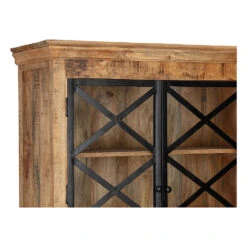 Buffetkast Denver 120cm Met Deurtjes - Mangohout - Bruin - Rechthoekig -Woonmeubelwinkel 9e881769990140ee9cc523cc8a15f87a