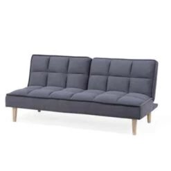 Beliani Driezitsbank - SILJAN Grijs Polyester -Woonmeubelwinkel a74ad702e13f4c6cbd04723dad7a6377