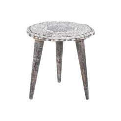 Beliani Tafelset ADRO - Donkere Houtkleur Mangohout -Woonmeubelwinkel b03671fa78204661b5bfc711c8550a9a