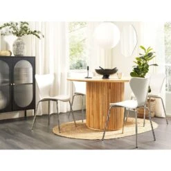 Beliani Eettafel VISTALLA - Lichte Houtkleur Mdf -Woonmeubelwinkel b10b4825822f40fd9492aeba07f04213