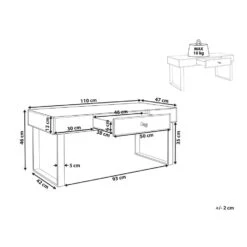 Beliani Salontafel NESLE - Zilver Glas -Woonmeubelwinkel b22287580f0747df937a9cde247b39ff