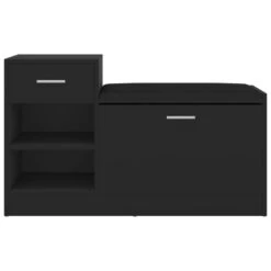 VidaXL Schoenenbank 94,5x31x57 Cm Spaanplaat Zwart -Woonmeubelwinkel c2e3db27a75c4a26a7e646a3f72b2b07