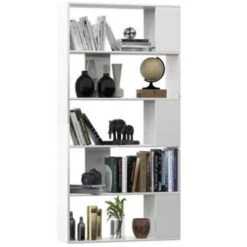 VidaXL Boekenkast/kamerscherm 80x24x159 Cm Hoogglans Wit -Woonmeubelwinkel c40c78bb81e64d4c8c59c30210fa463b