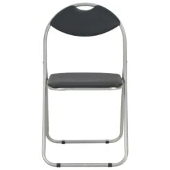 VidaXL Eetkamerstoelen Inklapbaar 2 St Kunstleer Zwart -Woonmeubelwinkel c853dbbcceca4843a13eba9b77642670