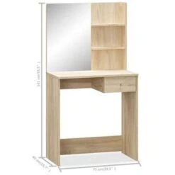 VidaXL Kaptafel 75x40x141 Cm Spaanplaat Eikenkleur 9 VidaXL Kaptafel 75x40x141 Cm Spaanplaat Eikenkleur -Woonmeubelwinkel cd11546d2d054bbd83f5bad891dd9be5