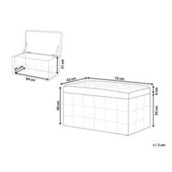 Beliani Ottomaan MICHIGAN - Zwart Kunstleer -Woonmeubelwinkel cd2defedb4084bf8ad4e4c381656757b