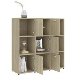 VidaXL Boekenkast 90x30x90 Cm Spaanplaat Sonoma Eikenkleurig 9 VidaXL Boekenkast 90x30x90 Cm Spaanplaat Sonoma Eikenkleurig -Woonmeubelwinkel ce8f039cf3e5415192ab00ae81805dcc