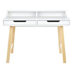 Beliani Bureau BARIE - Wit Mdf 9 Beliani Bureau BARIE - Wit Mdf -Woonmeubelwinkel ceeedee57e1f403da96165ace4f61353