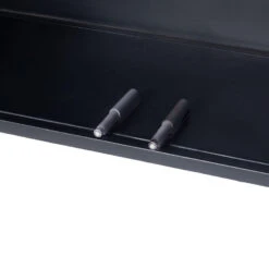 Giga Meubel Tv-Meubel Zwart - Mangohout & Metaal - 130x38x70cm - Kast Antoni -Woonmeubelwinkel cfdfde61d7e24d77a6b9470ec74aa645