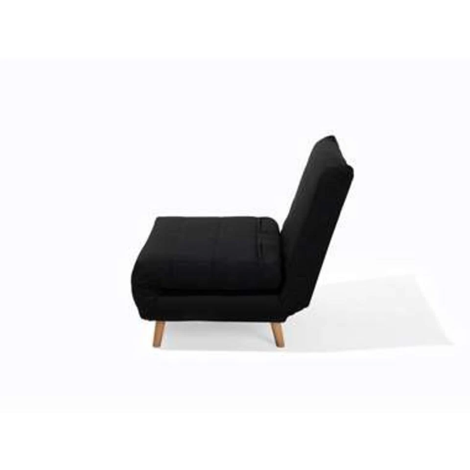 Beliani Slaapbank - SETTEN Zwart Polyester 6 Beliani Slaapbank - SETTEN Zwart Polyester - Afbeelding 4