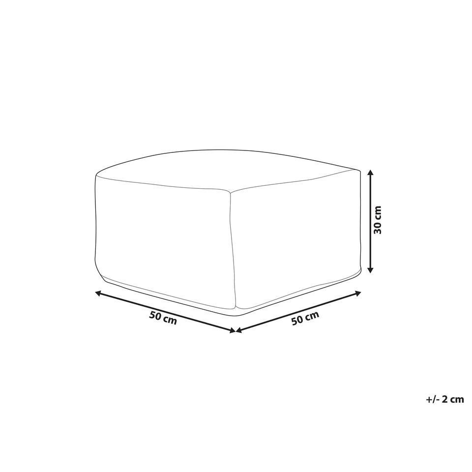 Beliani Poef MAGURI - Bruin Jute 5 Beliani Poef MAGURI - Bruin Jute - Afbeelding 3