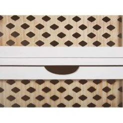 Beliani Nachtkast LUIS - Wit Paulowniahout -Woonmeubelwinkel dc4d534bea58497680980713eb9b25b7