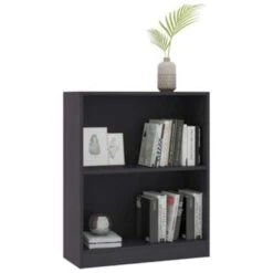 VidaXL Boekenkast 60x24x74,5 Cm Bewerkt Hout Grijs 8 VidaXL Boekenkast 60x24x74,5 Cm Bewerkt Hout Grijs -Woonmeubelwinkel e07b2c82b168438abf410b0e2772ba40