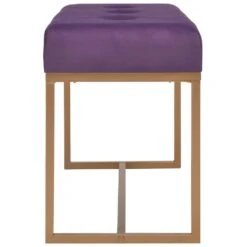 VidaXL Bankje 80 Cm Fluweel Paars -Woonmeubelwinkel e3decb1e03f444ab8214a3f69b870266