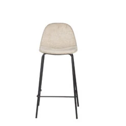 Giga Meubel Barkruk Beige - Stof - 42x45x88cm - Barstoel Saar -Woonmeubelwinkel e3f3c21f52c04ad3869de5f45568be7a