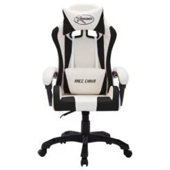 VidaXL Racestoel Met RGB LED-verlichting Kunstleer Wit En Zwart -Woonmeubelwinkel e4457e95fcc642b7bfa899dcee328cfd