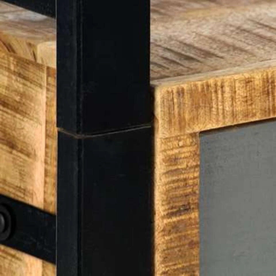 VidaXL Boekenkast 50x30x170 Cm Massief Mangohout 4 VidaXL Boekenkast 50x30x170 Cm Massief Mangohout - Afbeelding 2