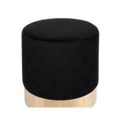 Beliani Poef SOPHIA - Zwart Fluweel -Woonmeubelwinkel ec6aebf036dd4acab464dc1479413a33