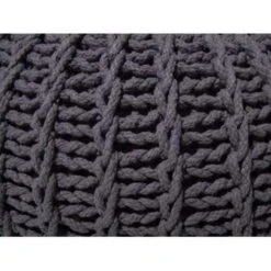 Beliani Poef CONRAD - Grijs Katoen -Woonmeubelwinkel f0c838b68d954d72bfa6d087c31a4968