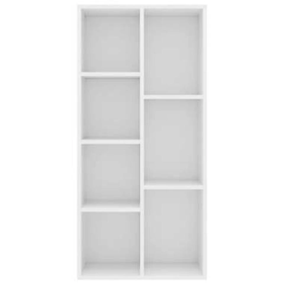 VidaXL Boekenkast 50x25x106 Cm Bewerkt Hout Wit 6 VidaXL Boekenkast 50x25x106 Cm Bewerkt Hout Wit - Afbeelding 4